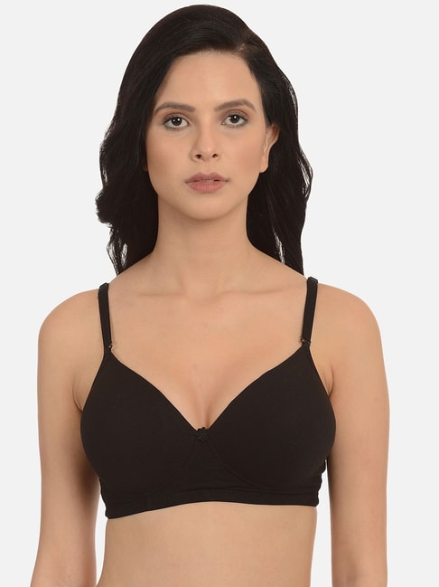 Mod & Shy Black Non Wired Padded T-Shirt Bra Price in India