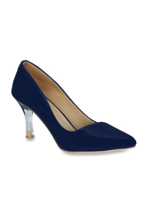 Get Glamr Women's Navy Stilettos Pumps