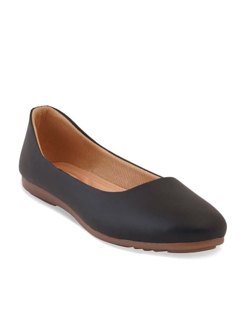 Get Glamr Women's Black Flat Ballets