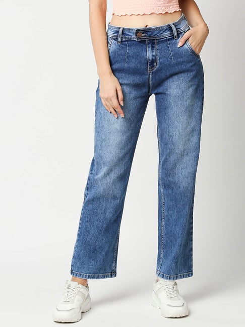 high rise relaxed jeans