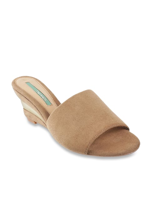 Catwalk Women's Wall St Beige Casual Wedges