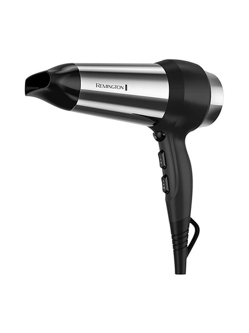 Remington 1875W Impact Resistant Corded Hair Dryer (Black and Silver)