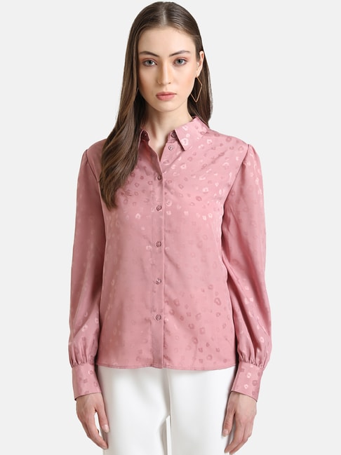 Kazo Pink Printed Shirt Price in India