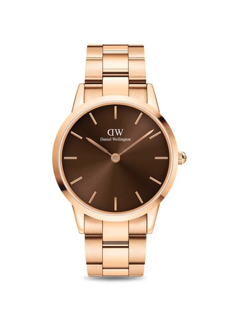 Buy Daniel Wellington DW00100460 Iconic Link Amber Analog Watch