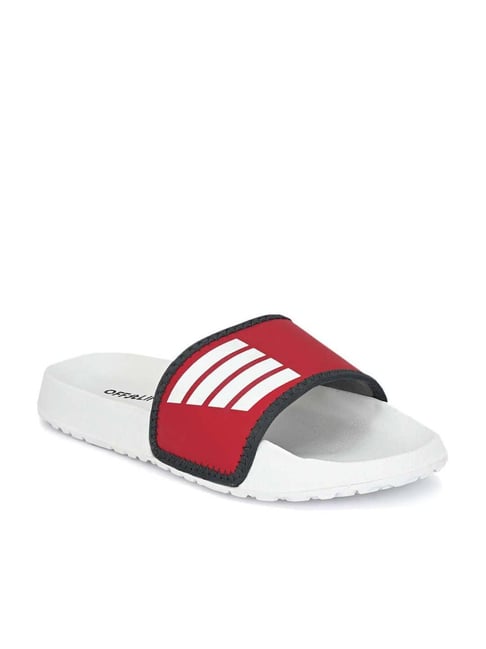 Red off white slides hot sale