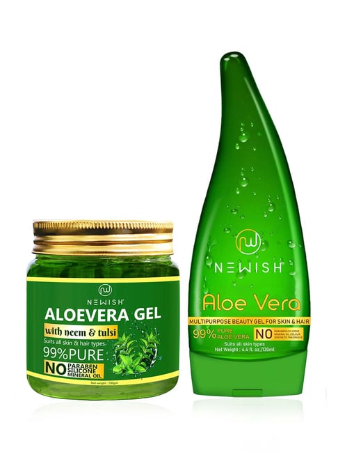 Buy Newish Organic Aloe Vera Gel & Neem and Tulsi aloevera for Skin Online  At Best Price @ Tata CLiQ