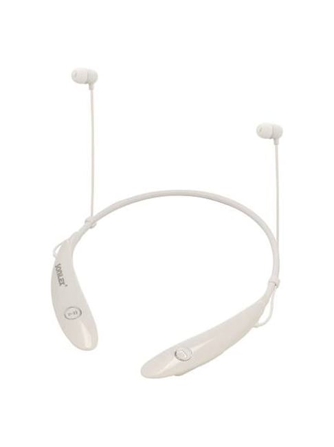 Sonilex BT900D Bluetooth Earphones Neckband with 15 hrs Playtime & Vibration on Call(White)