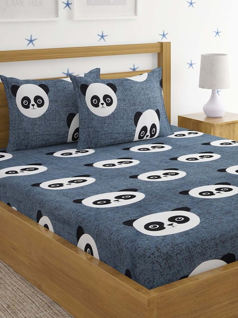 HOSTA HOMES  Multicolor Polycotton Bedsheet Set-image-0