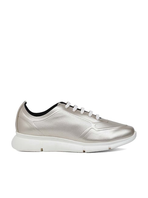 Marie Claire by Bata Women's Silver Casual Sneakers