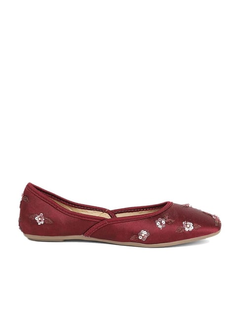 Marie Claire by Bata Women's Maroon Flat Ballets Price in India