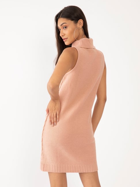 Peach sweater outlet dress