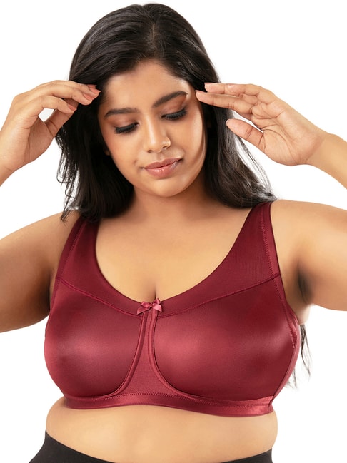 Buy Nykd Minimize Me Cotton Bra - Non-Padded, Wireless - Maroon for Women  Online @ Tata CLiQ