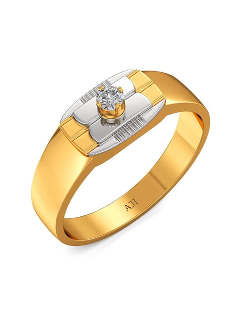 Men's Diamond Ring 1/2 ct tw Round-cut 10K Two-Tone Gold | Kay