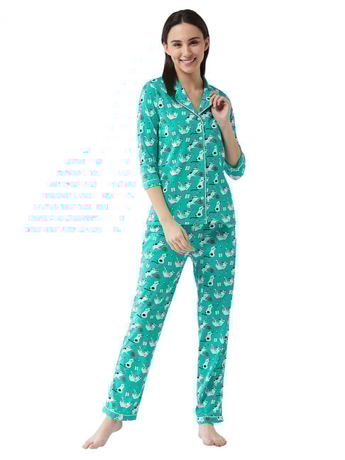 Miss Chase Green Shirt With Pyajamas-picture-24