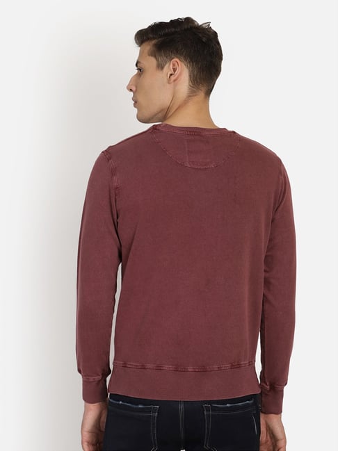 Buy Free Authority Red Printed Punisher Sweatshirt for Men Online