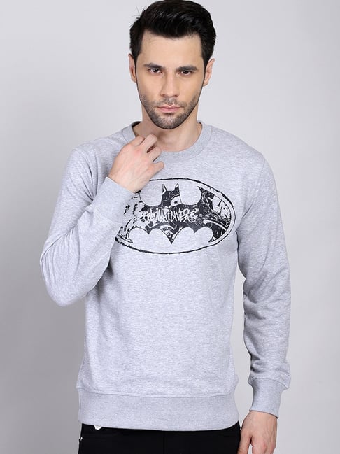 Free Authority Grey Printed Batman Sweatshirt