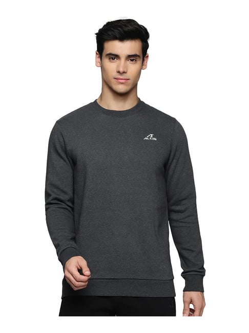 ALCIS Dark Grey Round Neck Sweatshirt-picture-28