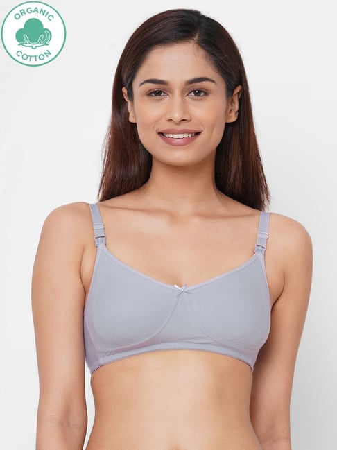 Non padded non wired cotton feeding bra 