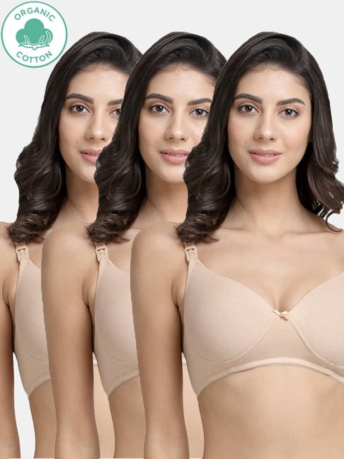 Buy Inner Sense Beige Non Wired Padded Bra & Panty Set for Women Online @  Tata CLiQ