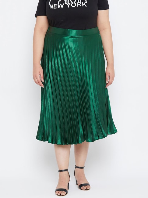 HDE Plus Size Plaid Skirt Lingerie Pleated Mini Skater Skirts Green and  Black Plaid 2628  Walmartcom