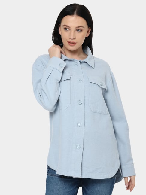 American Eagle Outfitters Blue Loose Fit Shirt-picture-43