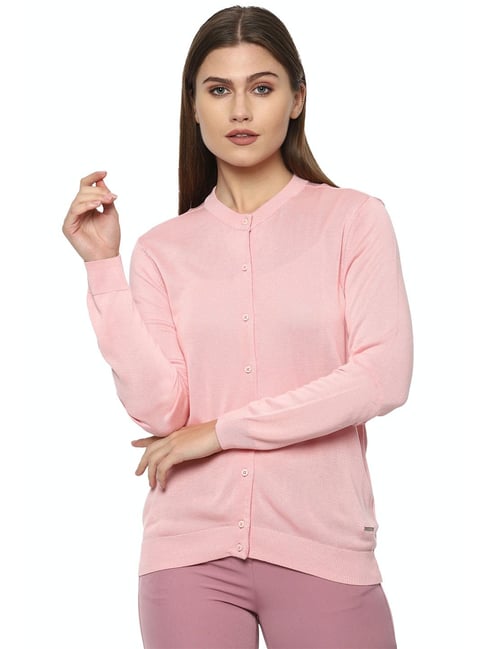 Van Heusen Pink Round Neck Cardigan