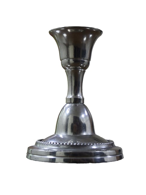 Hosley Metal and Taper Candle Stand Holder Set of - 1