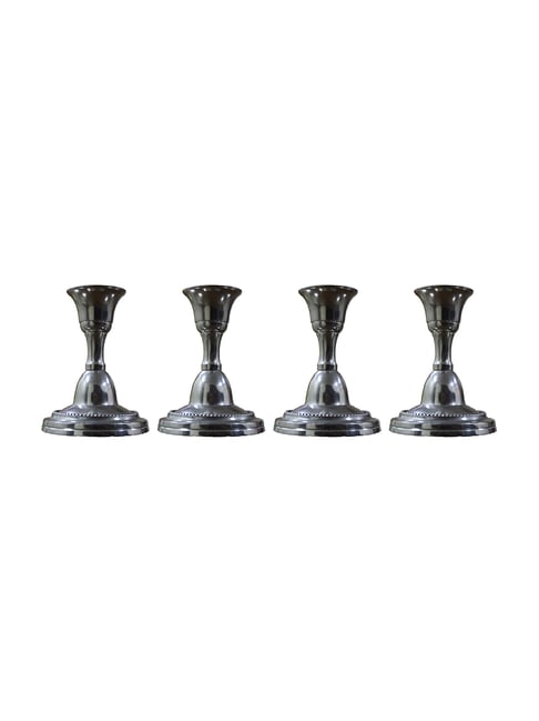 Hosley Metal and Taper Candle Stand Holder Set of - 4