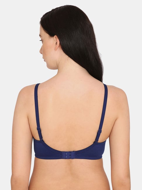 Buy Rosaline by Zivame Blue Non Wired Non Padded T-Shirt Bra for