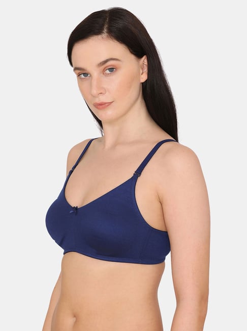 Buy Rosaline by Zivame Charcoal Grey Lace Padded Bra for Women Online @  Tata CLiQ