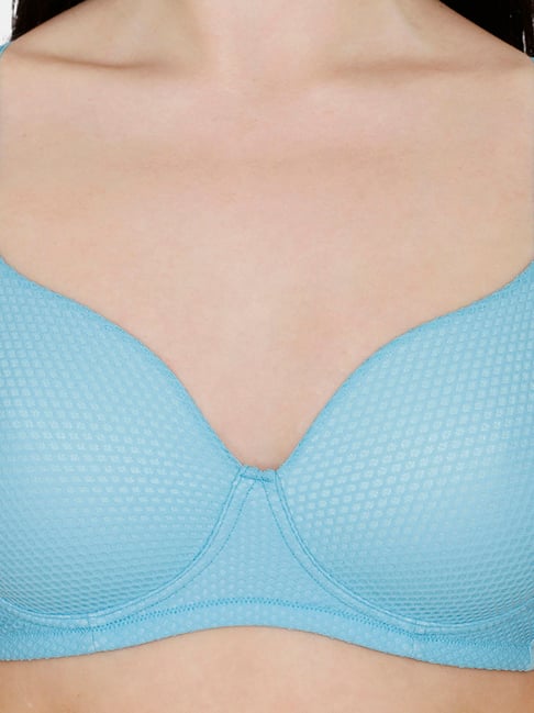Buy Zivame Blue Non Wired Padded T-Shirt Bra for Women Online