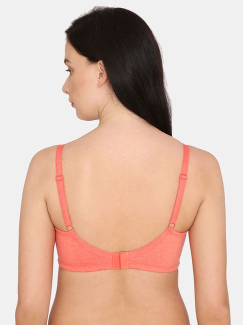 Buy Zivame Peach Non Wired Non Padded Full Coverage Bra for Women Online @  Tata CLiQ