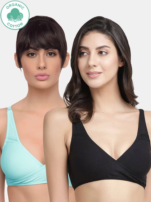 Buy Inner Sense Multicolored Non Padded Nursing Bra (Pack Of 2) for Women  Online @ Tata CLiQ