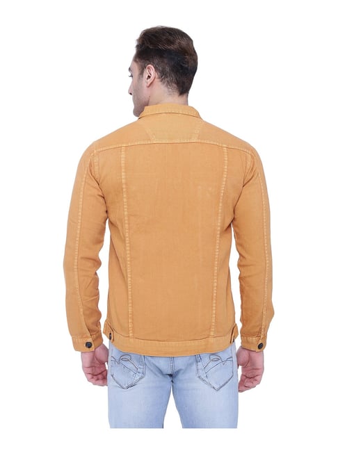 Sweater Sleeve Denim Jacket - Mustard – Southern Hem