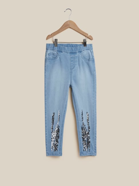 Buy Blue Jeans & Jeggings for Women by DNMX Online | Ajio.com