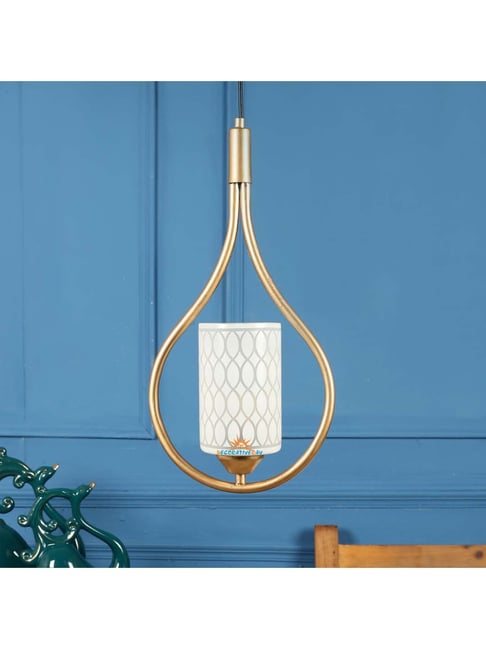 DecorativeRay Gold & White Iron Ceiling Light - Set of 1