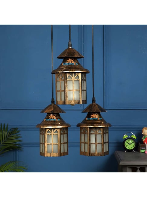 DecorativeRay Brown Iron Ceiling Light - Set of 1