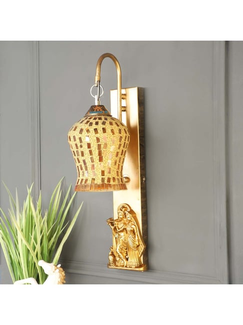DecorativeRay Gold Iron Wall Light - Set of 1