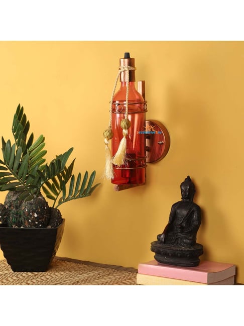 DecorativeRay Red Iron Wall Light - Set of 1