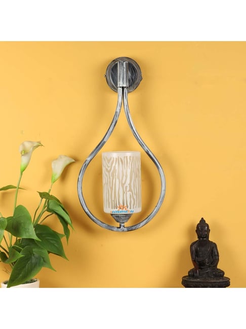 DecorativeRay Grey & White Iron Wall Light - Set of 1