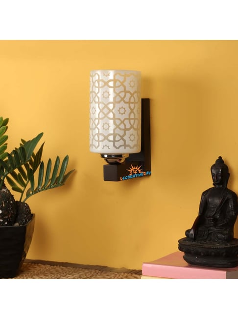 DecorativeRay White Wood Wall Light - Set of 1