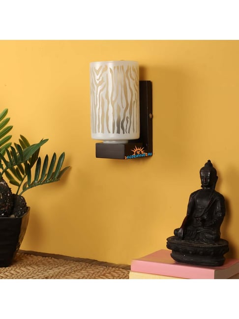 DecorativeRay White Wood Wall Light - Set of 1