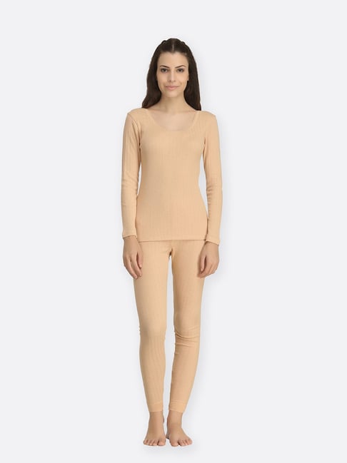 Buy Kanvin Beige Thermal Tights (Pack Of 2) for Women Online @ Tata CLiQ