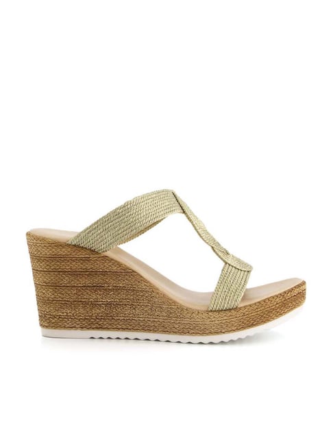 Dune London Women's KENIE DI Golden Casual Wedges