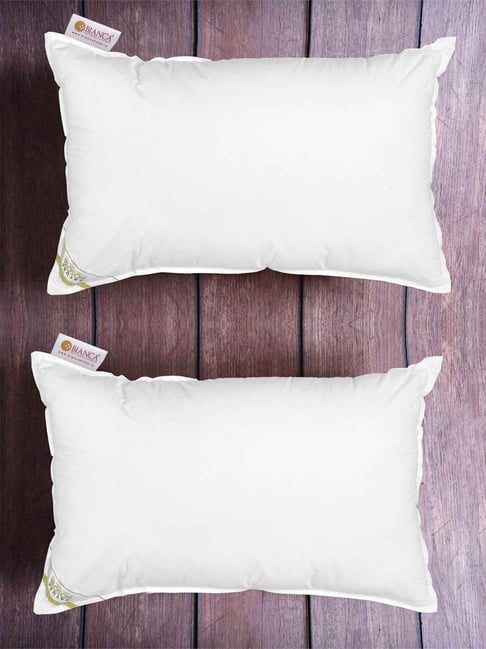 Bianca NATURE BIO SOYA White 100% Cotton Pillow - Set of 2