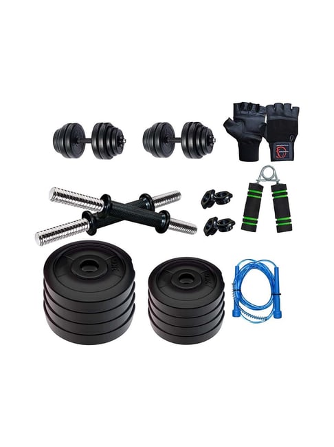 Triumph Black Combo Home Gym Set (8kg)-Triumph-Footwear-TATA CLIQ