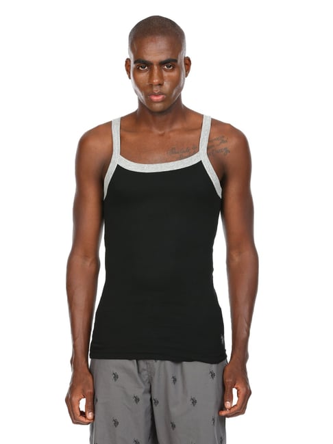 U S Polo Assn U.S. Polo Assn. Black Regular Fit Vest