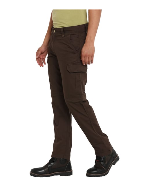 Buy Royal Enfield Beige Cotton Regular Fit Cargos for Mens Online  Tata  CLiQ