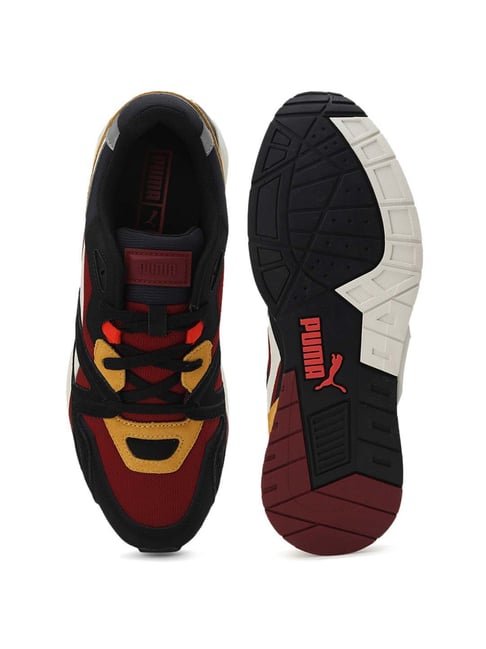 Buy Puma Men's Mirage Mox Suede Trainers Red Casual Sneakers for