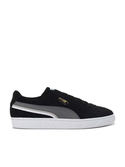 Puma Men's Suede Triplex Trainers Black Casual Sneakers